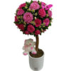 Elegant Pink + Fuxia Roses + Teddy + Butterfly Tree