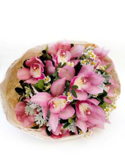 Elegant Pink Orchids Bouquet
