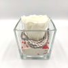 Forever White (Large+/H 4.5cm x D 6.5cm) Σε Γυαλί 8×8εκ.
