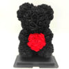 Rose Black/Red Heart (Ύψος = 25cm/Πλάτος = 17cm)