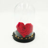 Forever Red Heart In Glass Led Stolp!