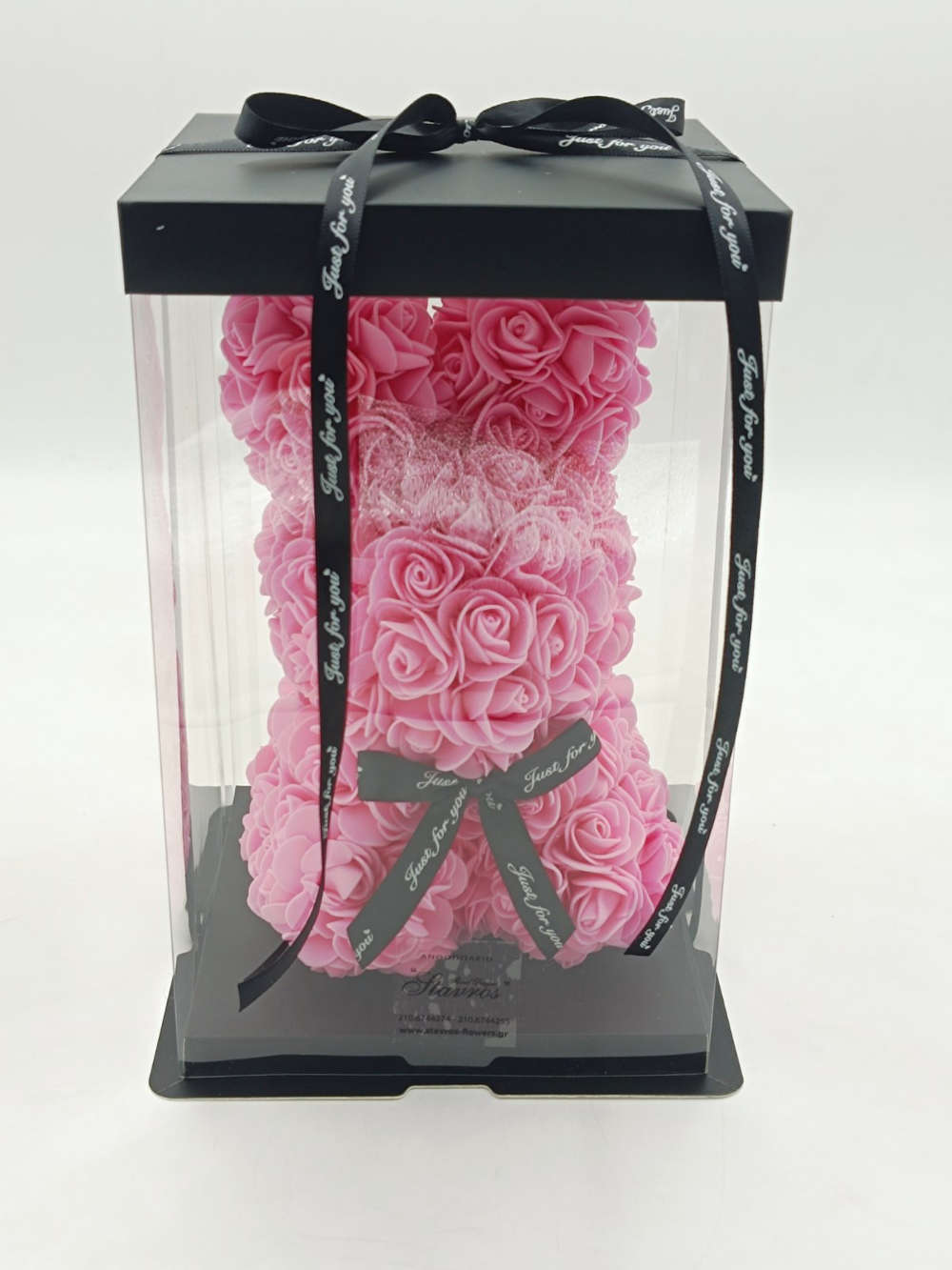 Rose Bear Bunny Pink 25cm